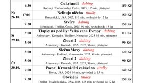 Program kina - 10/2025-2