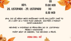 Podzimní přespávačka v knihovně