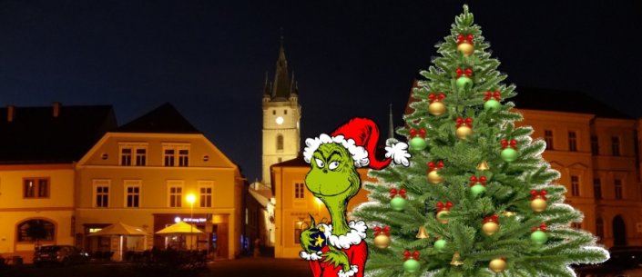 Rozsvícení vánočního stromu a Grinch tour 2023