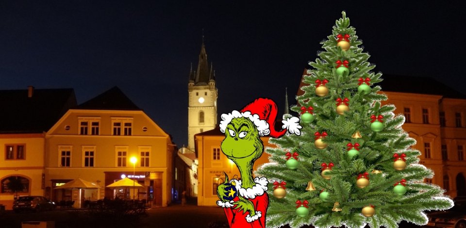 Rozsvícení vánočního stromu a Grinch tour 2023