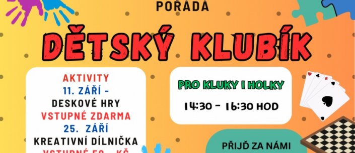 Odpolední klubík pro děti